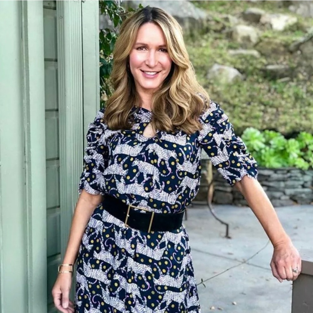 Kate Spade Panther Dot Hot Springs Dress